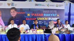 Pastikan Sembako Murah Sampai ke Pelosok Indonesia, Erick Thohir Gelar Pasar Rakyat BUMN di Gresik