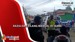 Polisi Gelar Razia dan Tilang Manual di Jambi, Mayoritas Pelanggar Mahasiswa 