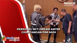 Viral, Tingkah Gemas Member NCT Dream Cium Tangan saat Bertemu Pak Muh Ayah Fadil Jaidi