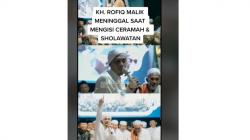 KH Rofiq Malik Wafat saat Mengisi Pengajian dan Selawat