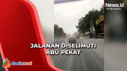 Sejumlah Jalan di Magelang Diselimuti Abu Pekat akibat Aktivitas Gunung Merapi
