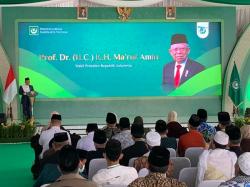 Ribuan Santri Antusias Sambut Ma'ruf Amin di Milad ke-70 Nahdlatul Wathan, Ada yang Menunggu sejak Pagi