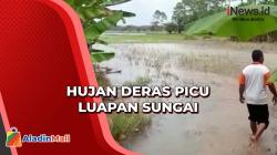 Hujan Deras, Sungai Ogan Meluap Hanyutkan 6 Jembatan di Ogan Ilir<
