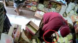 Terekam CCTV, Emak-Emak Curi 6 Sirop di Toko Grosir lalu Dimasukkan ke Rok