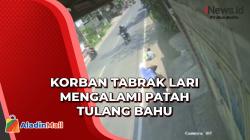 Terekam CCTV, Pemotor Kabur Usai Tabrak Bocah SD di Surabaya
