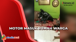Heboh! Motor Terobos Rumah Warga di Balikpapan