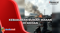 Rumah Makan Terbakar di Medan, Diduga Korsleting Listrik
