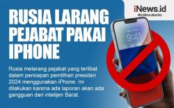 Infografis: Rusia Larang Pejabat Pakai iPhone Hindari Gangguan Intelijen Barat