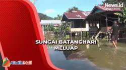Sungai Batanghari Meluap, Situs Percandian Muarojambi Terendam Banjir<
