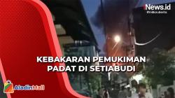 Kebakaran di Pemukiman Padat Setiabudi Jakarta Selatan