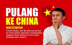 Infografis Jack Ma Akhirnya Pulang