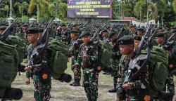555 Prajurit TNI Raider 631/ATG Berangkat ke Papua Amankan Kawasan Freeport