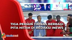 Gagal Jadi Tuan Rumah Piala Dunia U-20, Ini Momen Tiga Pemain Timnas Berbagi Pita Hitam di Redaksi iNews