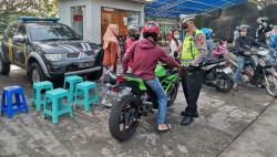  Operasi Kewilayahan, Polres Salatiga Jaring Puluhan Pengendara Motor Knalpot Brong