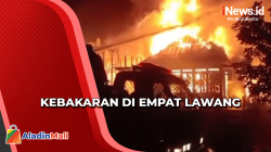 Jelang Sahur, Permukiman Padat Penduduk di Empat Lawang Terbakar