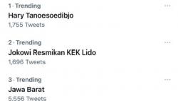 Hary Tanoesoedibjo dan Jokowi Resmikan KEK Lido Trending Topic di Twitter<
