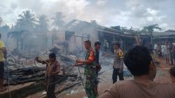 Pasar Sopoyono Way Kanan Terbakar, 3 Ruko dan 2 Kendaraan Ludes Dilalap Api