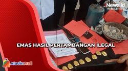 Polisi Gagalkan Penjualan Emas Hasil Pertambangan Ilegal Senilai Rp3 Miliar ke Padang