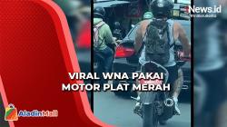 Kepala Desa Minta Maaf usai WNA Pakai Motor Plat Merah Viral di Bali
