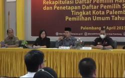 KPU Palembang Tetapkan DPS Pemilu 2024 Sebanyak 1.233.140 Pemilih