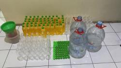 Polsek Pleret Bongkar Rumah Produksi Miras Oplosan, Amankan Ratusan Botol <
