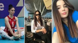 6 Potret Cantik Atlet Voli Klara Peric, Pesonanya Bikin Gak Fokus