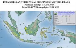4 Titik Panas Terpantau di Sumut, Ini Sebaran Wilayahnya <