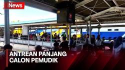 Antrean Panjang Calon Pemudik di Dermaga 2 Pelabuhan Merak