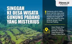 Infografis Kampung Unik di Jawa Barat, Singgah ke Desa Wisata Gunung Padang yang Misterius<