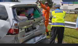 Tabrakan Beruntun 7 Kendaraan di Tol Palikanci KM 189, Arus Lalin Macet Panjang