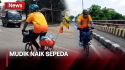 Mudik Naik Sepeda, Pria ini Gowes Seorang Diri dari Bekasi ke Banyumas