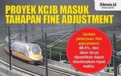 Infografis Proyek KCJB Masuk Tahapan Fine Adjustment