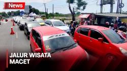Jalur Wisata Cirebon-Kuningan Padat, Kendaraan Merayap Hingga 4 Kilometer 