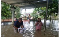 Curah Hujan Tinggi, Warga Sekitar Sungai Komering Diimbau Waspada Banjir