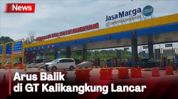 One Way Dihentikan, Begini Kondisi Arus Balik di GT Kalikangkung Siang Ini