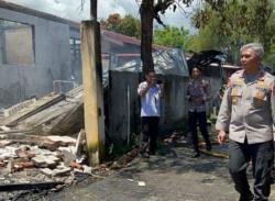 Kebakaran Landa Asrama Polisi Wanea Manado, 8 Rumah Hangus Dilalap Api
