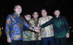 Potret Para Ketum Parpol Koalisi Berpangku Tangan usai Bertemu Jokowi