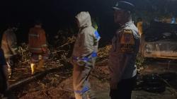 Puluhan Pohon Bambu Tumbang Tutup Jalan, Cianjur-Sindangbarang sempat Lumpuh