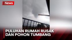 Video Amatir Rekam Momen Terbentuknya Angin Puting Beliung yang Landa Cidahu Sukabumi