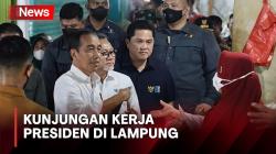 Kunjungan Kerja di Lampung, Presiden Jokowi Kunjungi Pasar Natar