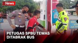 Diduga Sopir Ngantuk, Bus Tabrak Petugas SPBU hingga Tewas di Ogan Ilir<