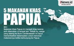 Infografis 5 Makanan Khas Papua, Nomor 3 Sangat Ekstrem