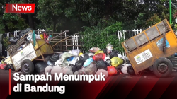 Sampah Menumpuk di Sejumlah TPS Bandung Akibat Terkendala Pengangkutan 