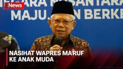 Penduduk Usia Tua Semakin Banyak, Wapres Ma'ruf Minta Anak Muda Jangan Tunda Nikah