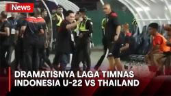 Damaikan Laga Indonesia U-22 Vs Thailand, Erick Thohir Turun ke Lapangan