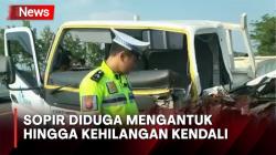 Laka Maut Tol Cipali, Truk Tabrak Pembatas Jalan dan Sopir Terlempar dari Kabin