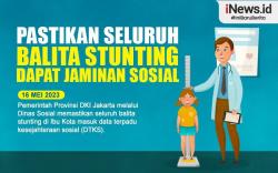 Infografis Pemprov DKI Jakarta Pastikan Seluruh Balita Stunting Dapat Jaminan Sosial