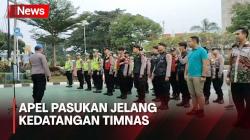 Jelang Kedatangan Timnas, Polisi Apel Pasukan di Bandara Soetta