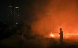 Pasar Induk Guntur Ciawitali Garut Terbakar, Puluhan Kios Ludes