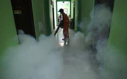 Cegah Wabah Penyakit, Asrama Haji Embarkasi Surabaya Difogging